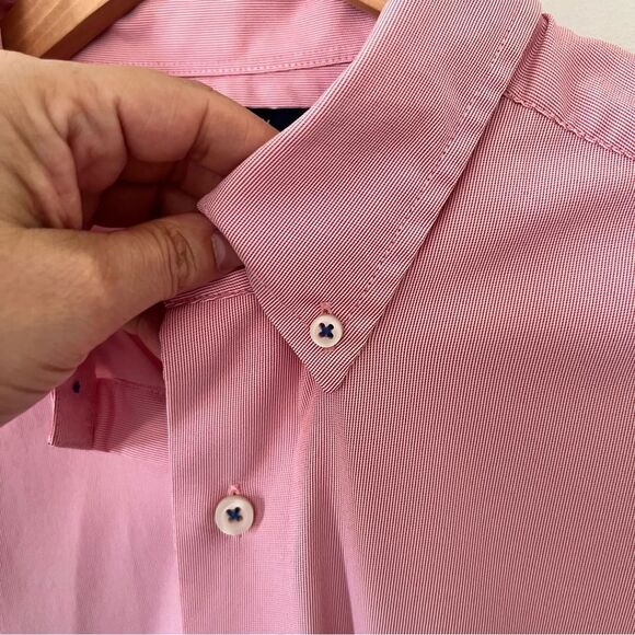 Daniel Cremieux Pink Signature Label Performance Stretch Short Sleeve Shirt - Picture 4 of 9